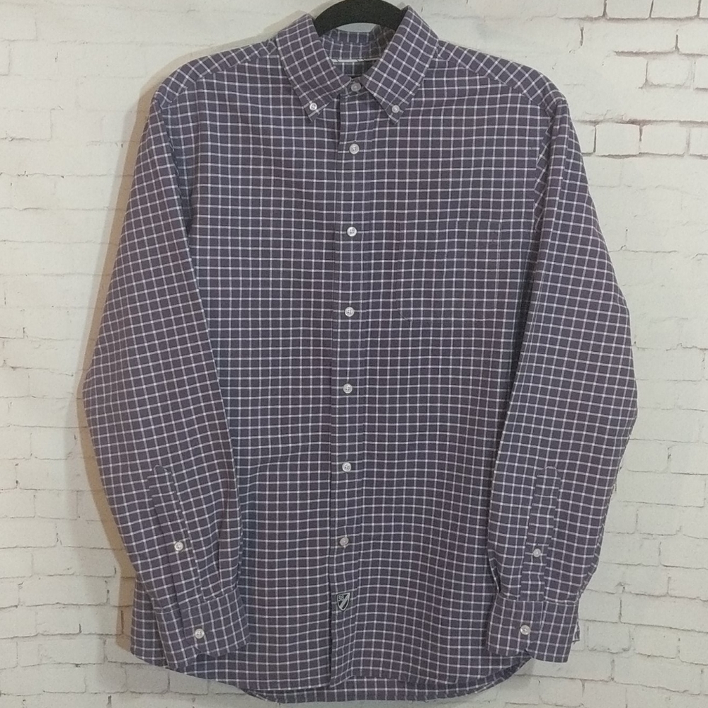CREMIEUX Classics Purple / White Button Down Shirt
